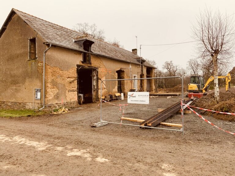 Rénovation d'une longère en Ille et Vilaine.